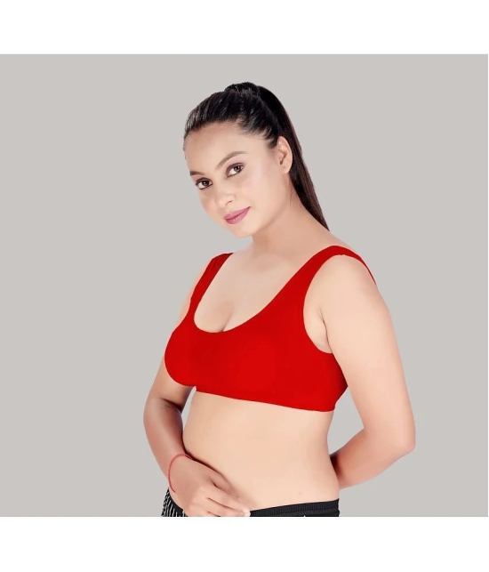 haya fashion Red Polyester Heavily Padded Womens Everyday Bra ( Pack of 1 ) - None