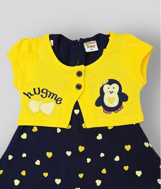 NammaBaby - Yellow Cotton Blend Baby Girls Dress ( Pack of 1 ) - None