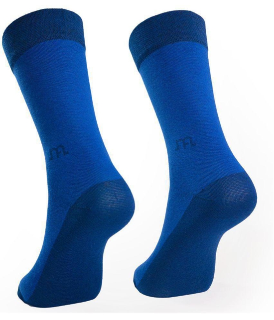 Man Arden - Navy Blue Cotton Men's Mid Length Socks ( Pack of 1 ) - Navy Blue