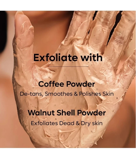 mCaffeine Shimmer Body Scrub with Coffee for Smooth & Glowing Skin Scrub 150 g (Pack of 1)