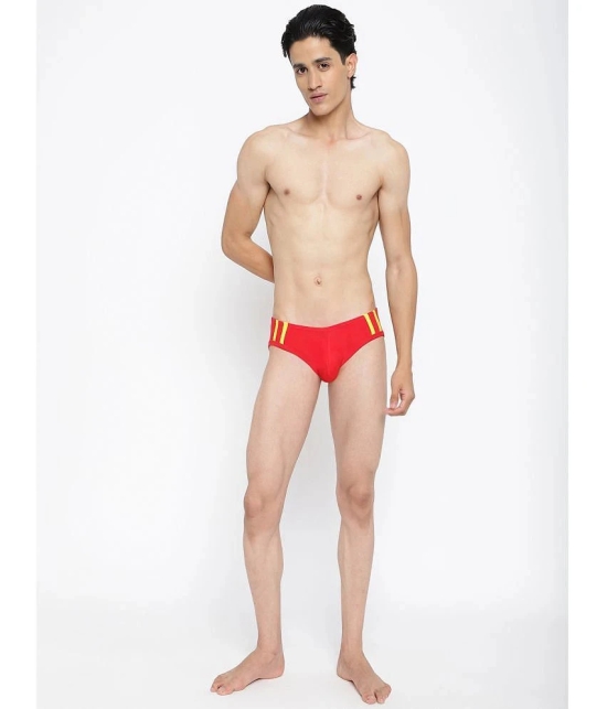 La Intimo Cotton Mens Bikini ( Red ) - None