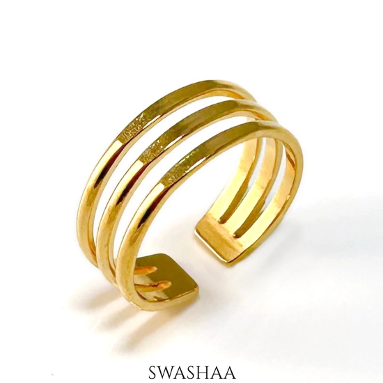 Irya 18K Gold Plated Ring-Gold