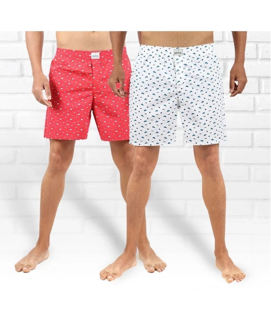 Supersquad Pack of 2 Cotton Mens Boxer- ( Multicolor ) - None