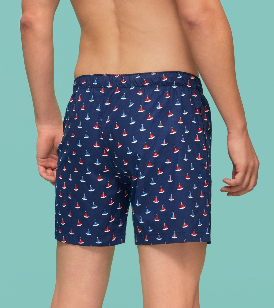 Remix Cotton Boxers Yacht Blue XXL