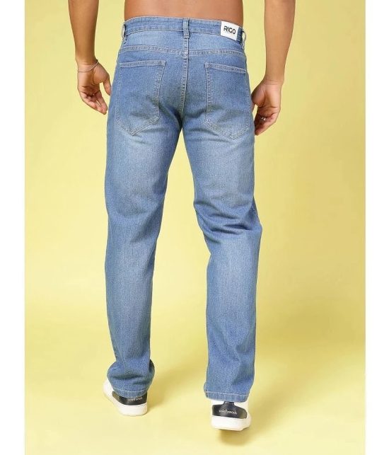 Rigo Straight Faded Mens Jeans - Blue ( Pack of 1 ) - None