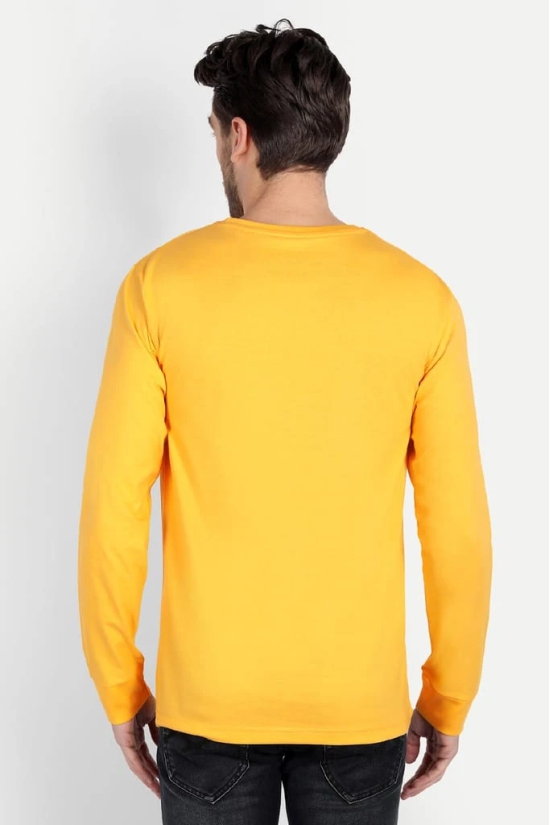 Men's Full Sleeve Yellow T-Shirt