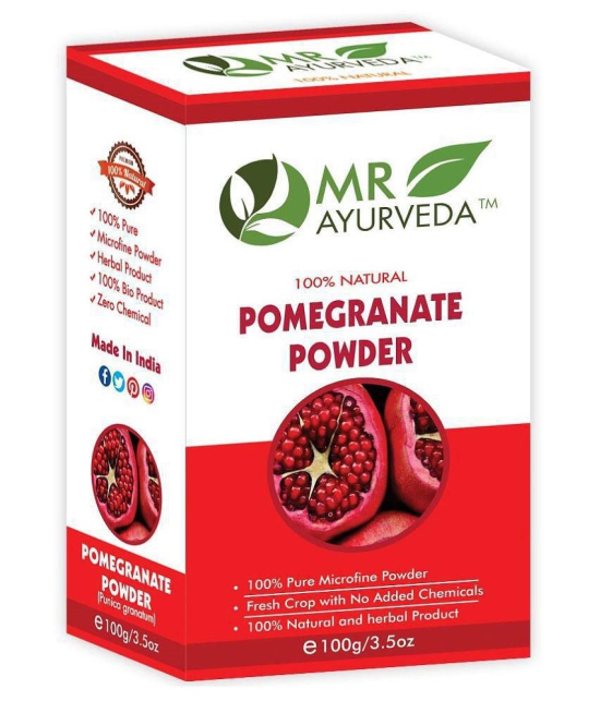 MR Ayurveda Herbal Pomegranate Peel Powder Face Pack Masks 100 gm