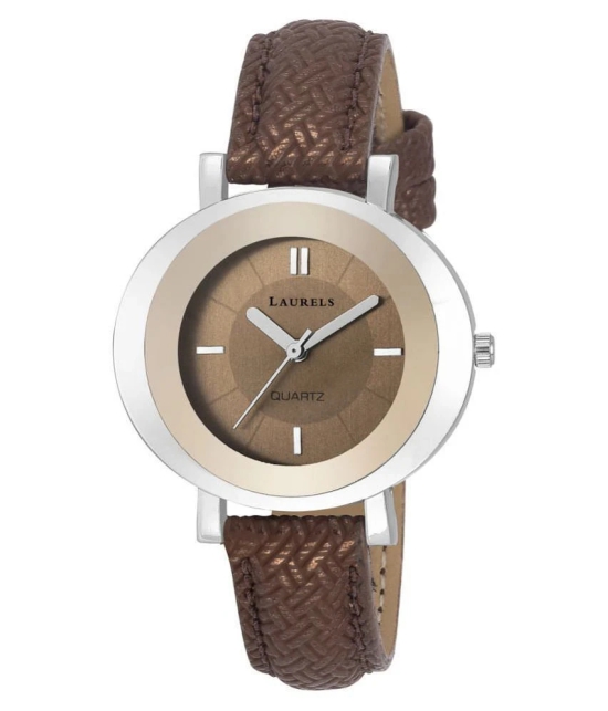 Laurels Brown Color Analog Womens Watch With Strap:  LWW-DV-VI-090907