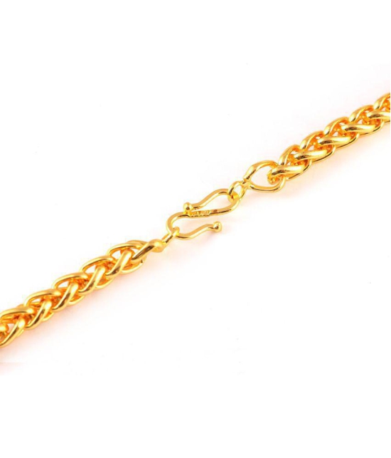 Jewar Mandi - Gold Plated Brass Chain ( Pack of 1 ) - None