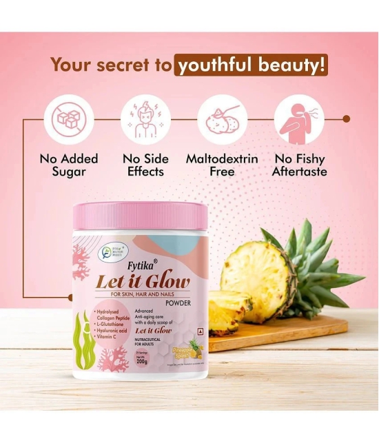 Fytika Let it Glow Pineapple, Collagen Powder-200 G