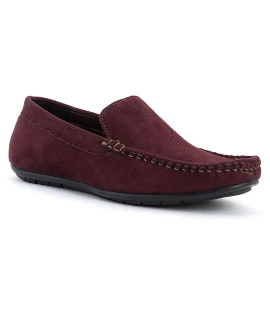 KHADIM - Maroon Mens Slip on loafers - 9