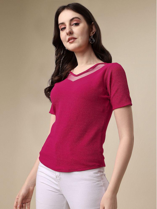 Sheetal associates - Pink Polyester Women''s Regular Top ( Pack of 1 ) - None