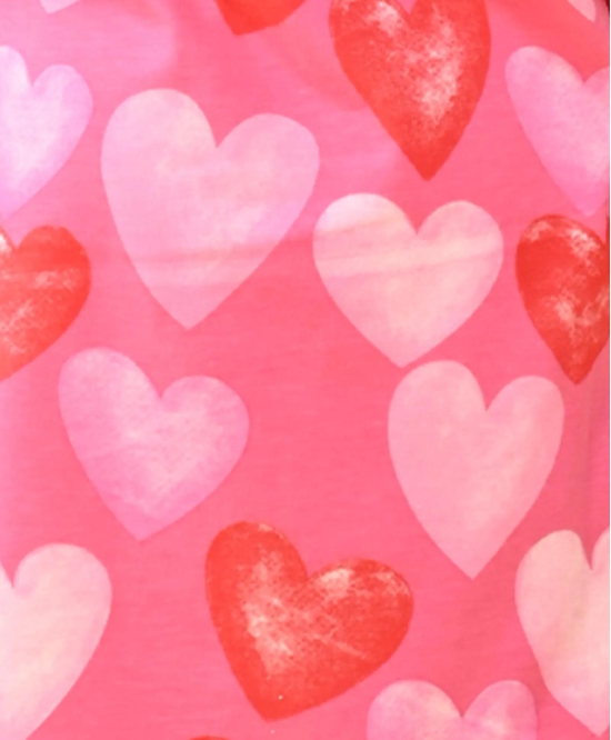 PRETTY HEART CASUAL SUMMER DRESS - PINK-10-12 YEARS / 1N / PINK