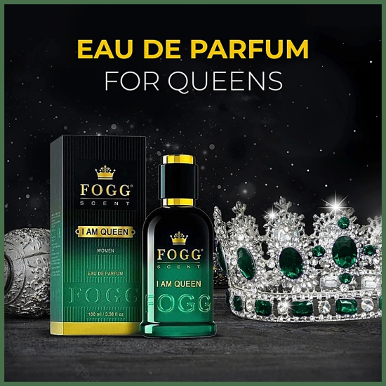 Fogg I Am Queen Scent - Eau De Parfum, Womens Perfume, Long-Lasting Fresh & Floral Fragrance, 100 Ml