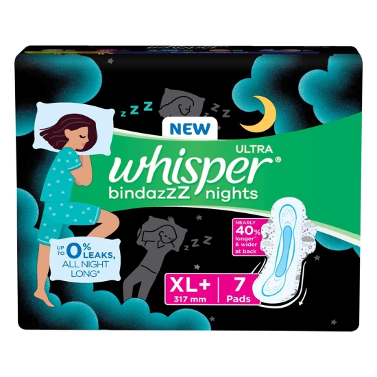 Whisper Ultra Bindazz Nights Xl+ 7N 1 Packs