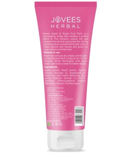 Jovees Herbal Apple & Grape Fruit Pack For Uneven Skin Tone For All Skin Types 120gm