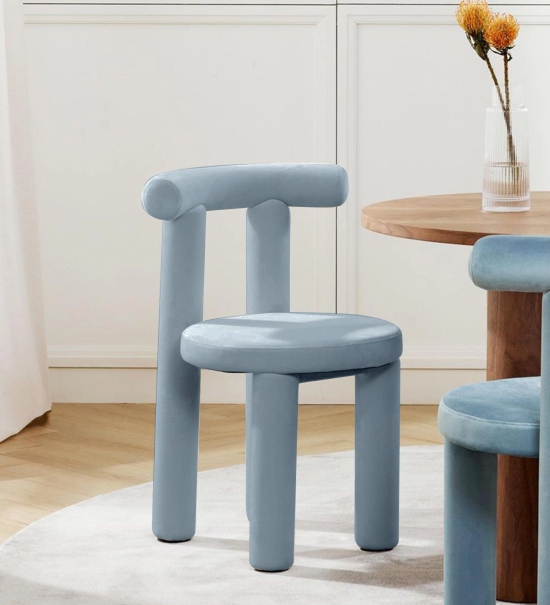 MAKKER DINING CHAIR Light Blue  FINISH-Light Blue