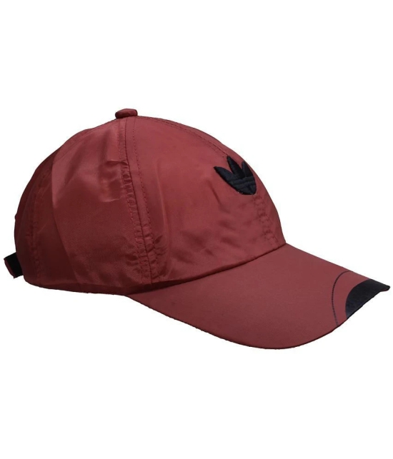 JMALL - Red Cotton Mens Cap ( Pack of 1 ) - Red