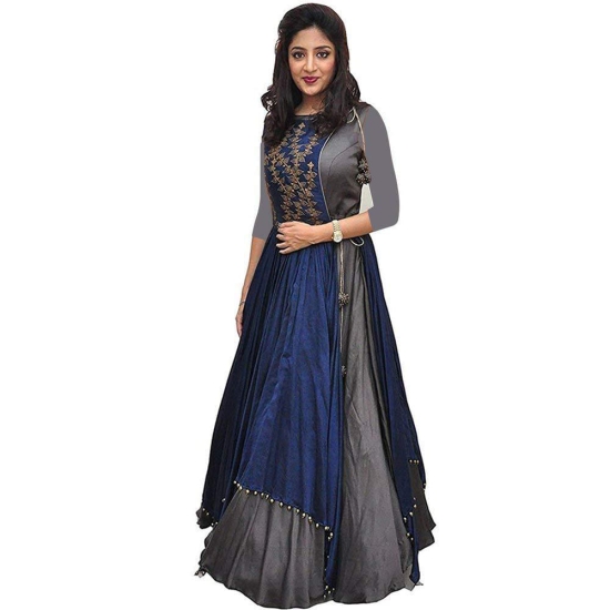 Florence Women's Silk Anarkali Dress Material