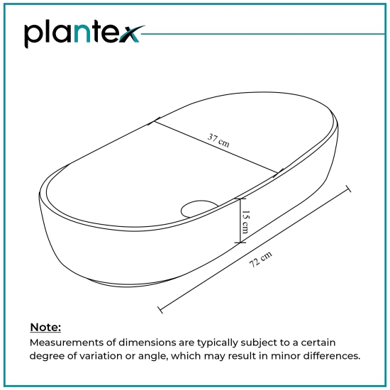 Plantex Platinum Ceramic Wash BasinBasin for BathroomTabletop Wash BasinBathroom Basin White 28 x 14.5 x 6 Inch-Plantex Platinum Ceramic Wash Basin/Basin for Bathroom/Tabletop Wash Basin/Bathroom