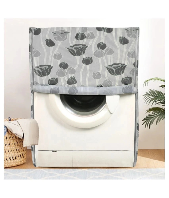 E-Retailer Single PVC Gray Washing Machine Cover for Universal Front Load - Gray