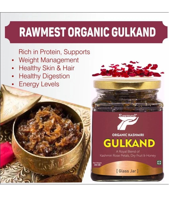 rawmest Gulkand Rose Petal Jam 400 gm Pack of 2