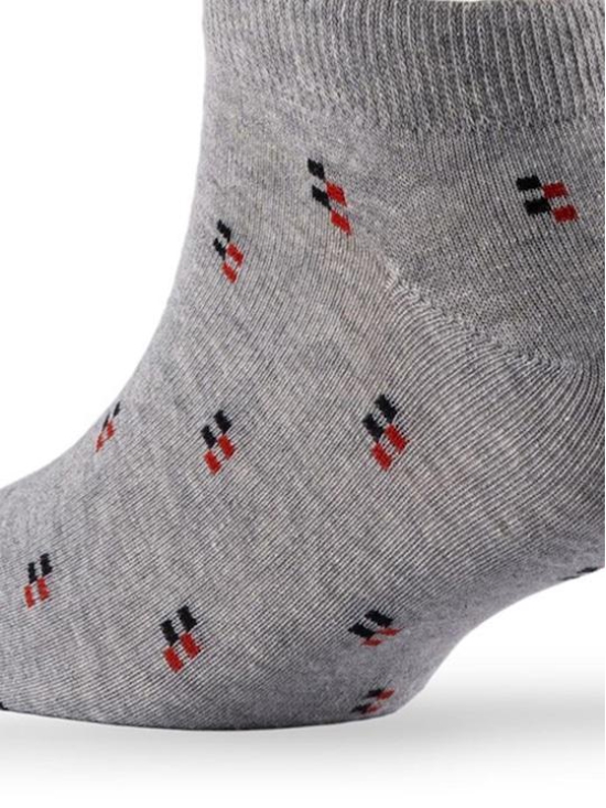 Men Pack Of 2 Patterned Cotton Ankle Length Socks