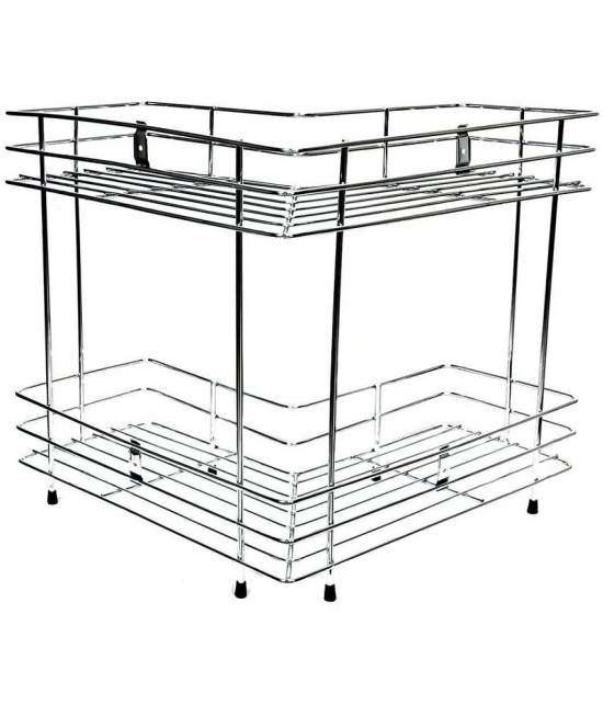 Home Lane Silver Stainless Steel Storage Racks ( Pack of 1 ) - Silver