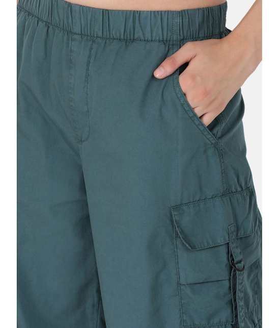 Bene Kleed - Teal Cotton Loose Womens Casual Pants ( Pack of 1 ) - None