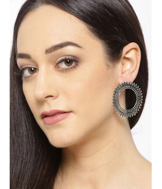 YOUBELLA Silver Danglers Earrings ( Pack of 1 ) - Silver