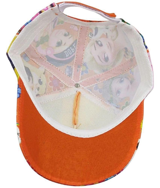 Zacharias Unisex Kids Cotton Cap(Orange_1-5 Years) (Pack of 1) - None