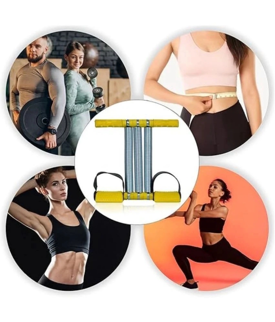 Triple Tummy Trimmer For Men & Women Fat Buster Workout Equipment for Leg Exerciser Sport Fitness Slimming Body building at Home Gym (Triple Tummy Trimmer Yellow)