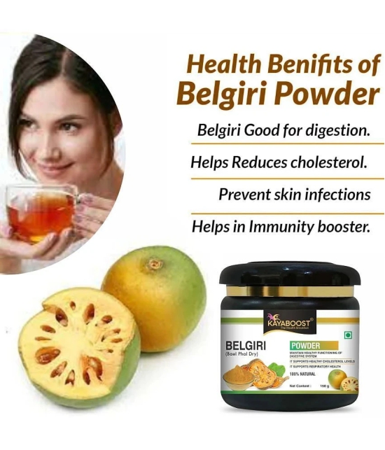 KAYABOOST Belgiri Powder - Bealgiri - Bael Phal Dry - Aegle Marmelos - Wood Apple (150 g)