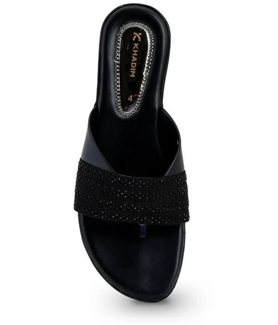 KHADIM - Black Womens Flats - None