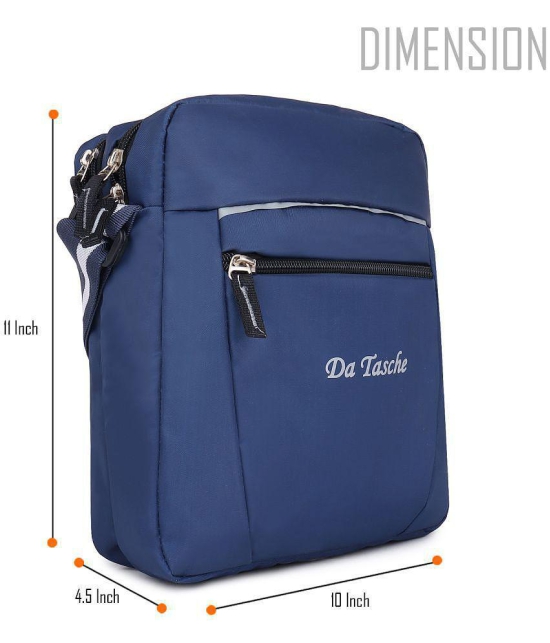 Da Tasche Heavy Sling Bag/Messenger Bag - Blue