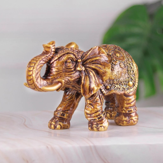 Artarium Warrior Elephant Statue Antique for Your Home,Office Table Decorative & Gift Article,Animal Showpiece Figurines Pack of 1