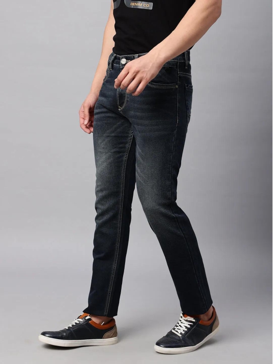 Dark Tinted Blue Slim Fit Jeans-36 / Blue