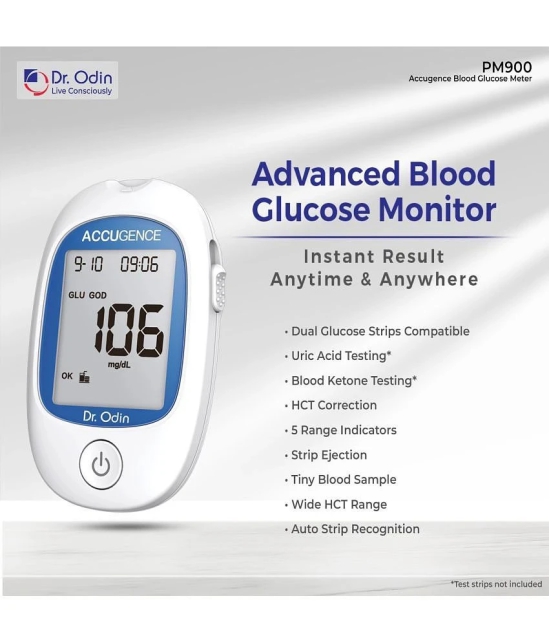 DR. ODIN PM900 White Glucometer