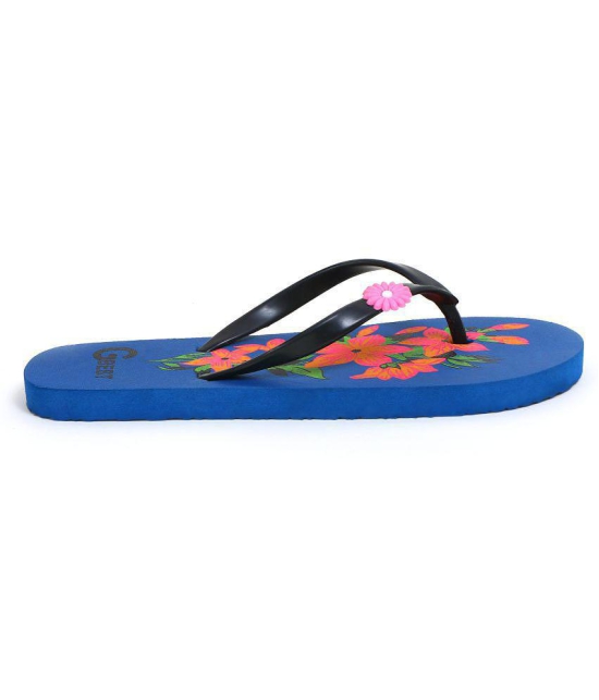 GBest - Blue Women''s Thong Flip Flop - None