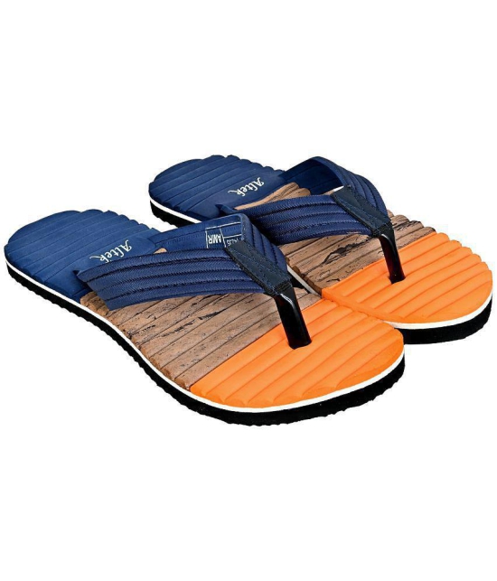 Altek - Orange Mens Thong Flip Flop - None