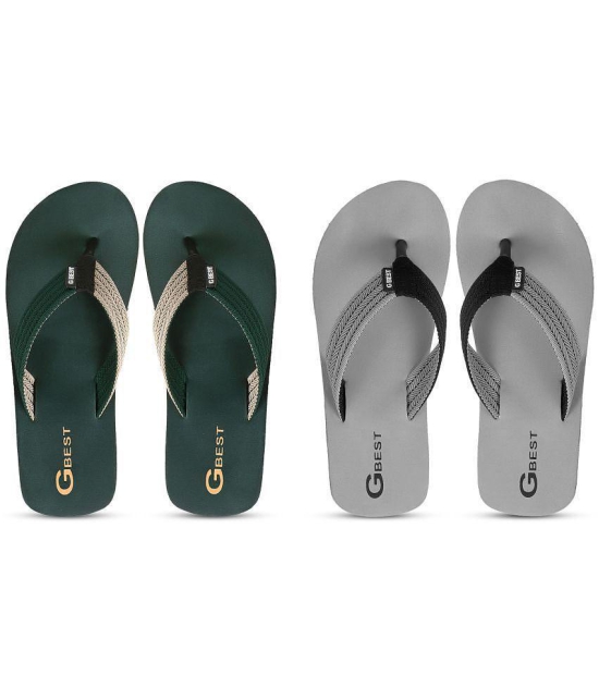 GBest Multicolor Mens Thong Flip Flop - None