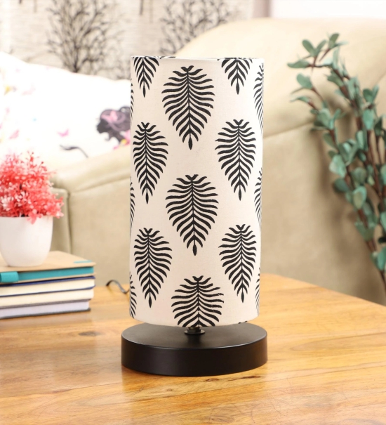 Tropical Print Shade Table Lamp With Metal Base Bed Switch Included And Bulb Not Included-Multicolor