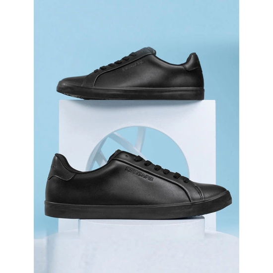 RedTape Mens Black Vulcanised Shoes