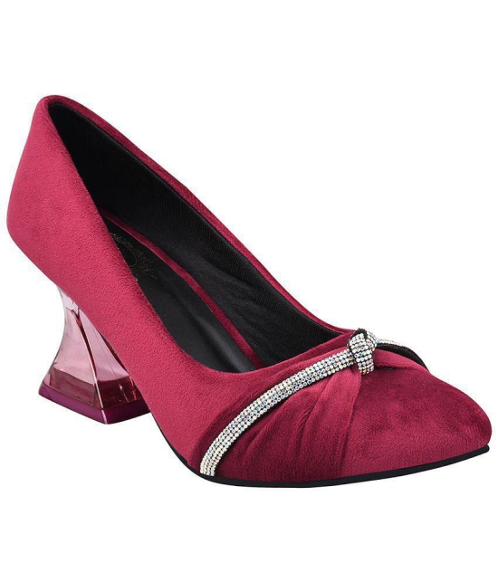 Shoetopia - Red Women''s Pumps Heels - None