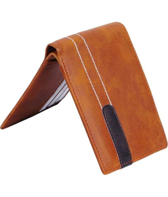 samtroh - PU TAN Mens Regular Wallet ( Pack of 1 ) - Tan