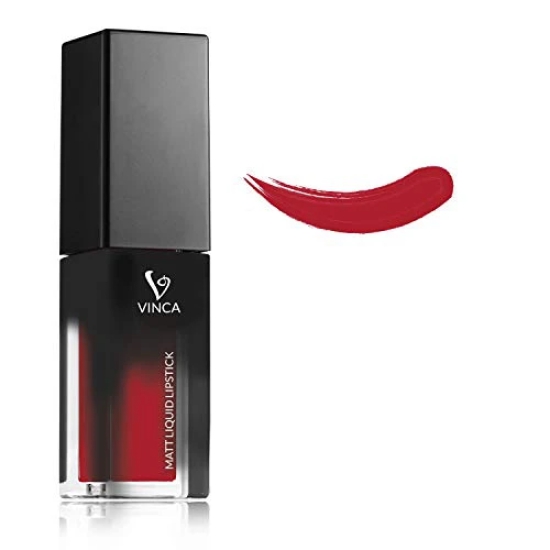 Vinca Matte Liquid Lipstick-Romantic Red-Romantic Red