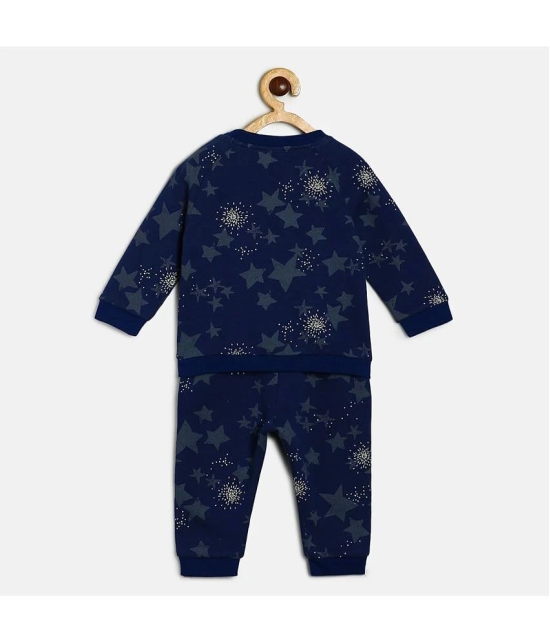 MINI KLUB Navy Blue Cotton Baby Boy Top & Trouser ( Pack of 1 ) - None