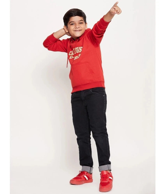 UBX Red Fleece Boys Sweatshirt ( Pack of 1 ) - None