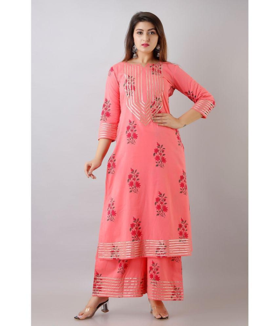 FabbibaPrints - Pink Straight Rayon Women's Stitched Salwar Suit ( Pack of 1 ) - None