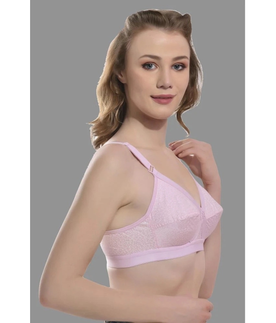 Madam - Pink Cotton Blend Non Padded Womens Minimizer Bra ( Pack of 1 ) - None